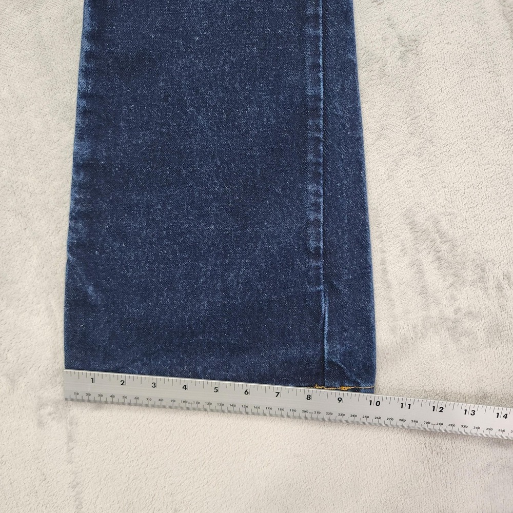 Vintage Express Bleus Jeans Womens 9/10S Blue Dark Wash Extreme Flare Leg Casual - Picture 11 of 12